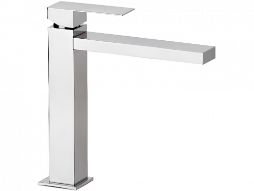 Waschtischarmatur Q-DESIGN niedrige | Edelstahlfarbe