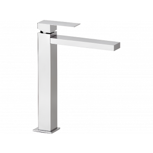 Waschtischarmatur Q-DESIGN | Standarmaturen | hohe | Chrom schwarzer Grund