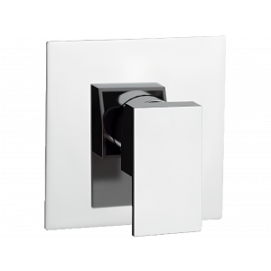 Unterputzmodul Ein-weg | hebel | Chrom Glanz | Q-DESIGN