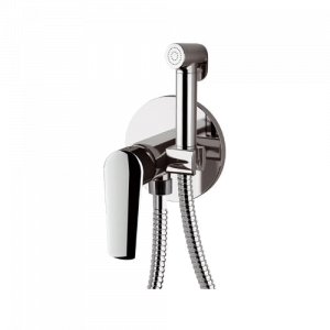 Bidet-Armatur | mit Bidet-Brause | unterputz | oval | Chrom Glanz | VANITY