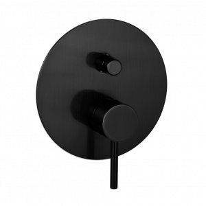 Unterputzmodul Zwei-weg | hebel | Chrom schwarzer Grund mat leštěný | X STYLE