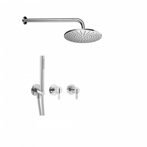 Dusch Set SWING, Unterputz, Hebel, Kopfbrause Ø300 | poliertes Gold