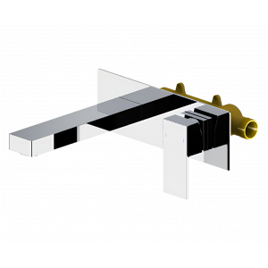 Waschtischarmatur Unterputz | hebel | Chrom Glanz | CUBE
