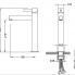 Waschtischarmatur Circulo | Standarmaturen | hohe | Chrom glänzend