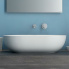 Arbeitsplatte Waschbecken T-EDGE | 540x360x160 | Weiß Glanz