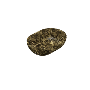 Arbeitsplatte Waschbecken T-EDGE | 500x360x160 | Portoro Braun matt