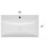 Waschbecken T-EDGE | 800x470x120 | ohne Batterieloch | Achat matt