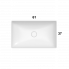 Waschbecken T-EDGE | 610x370x140 | Anthrazit matt