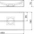 Aufsatzwaschtisch oder hängend VALE 450 x 190 x 70 | mit Hahnloch links | schwarz