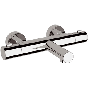 Wandmontierte Badewannenarmatur | thermostatisch | goldene matt | X STYLE