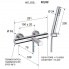 Wannenarmaturen X STYLE | Aufputz | Thermostatisch | chrom Glanz | Chrom schwarzer Grund