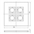 Einlaufrost Edelstahl CUT (V4A) 138x138mm