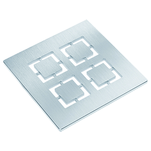 Einlaufrost Edelstahl CUT (V4A) 138x138mm