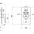 Unterputzmodul INFINITY | Hebel, zweiweg | Chrom schwarzer Grund