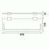 Ablage Kibo 60cm | Chrom