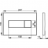 Betätigungsplatte von WC- Modul M375 - goldene