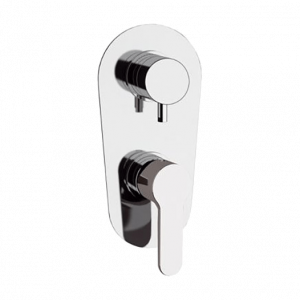 Unterputzmodul Dreiweg | hebel | Chrom Glanz | WINNER ECO