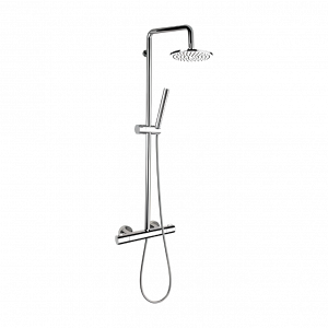 Dusch Set | Aufputz | Thermostatisch | gebürstetes Kupfer