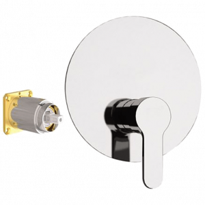 Unterputzmodul Ein-weg | hebel | Chrom Glanz | WINNER ECO | oberteil