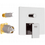 Unterputzmodul Q-DESIGN | Zwei-Wege-Hebeloberteil | Quadrat | chrom Glanz