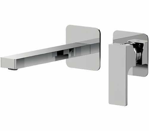 AU | Waschtischarmatur Absolute | Unterputz | Hebel | 230 | Chrom schwarzer Grund