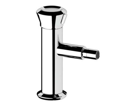 Bidetarmatur Element | Hebel, stehend | Edelstahlfarbe