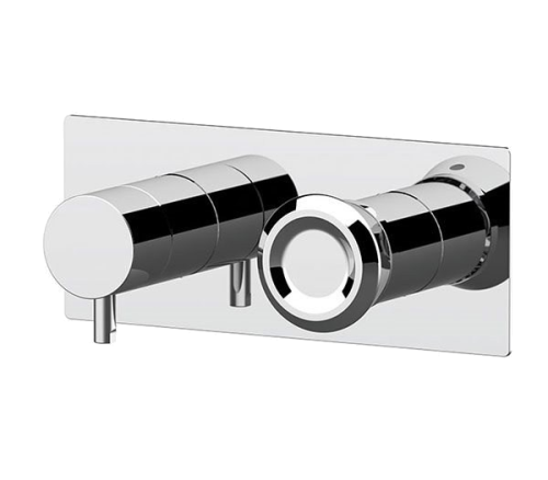 Unterputzmodul Element | Dreiweg | Hebel | gebürstetes Kupfer