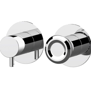 Unterputzmodul Element | O | Dreiweg | Hebel | weiß matt