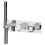 Wannen-/Brausebatterie Element | Dreiweg | Hebel | Chrom schwarzer Grund