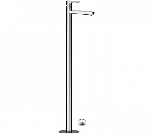 Waschtischarmatur ENERGY | Hebel | solitär | gebürstetem Nickel Glanz