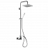 Dusch Set CLASIC LINE | Aufputz | Hebel | Ø 200 | gebürstetem Nickel Glanz