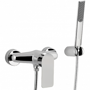 Duscharmaturen | nástěnná hebel | Chrom Glanz | INFINITY + handbrause, Schlauch und Halterung