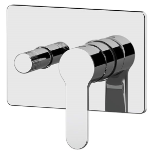 Unterputzmodul WINNER | M | Hebel, zweiweg | gebürstetem Nickel Glanz