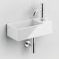 Waschbecken hängend Flush 3 | 350 x 180 x 100 | Öffnung für die Armatur rechts | weiß