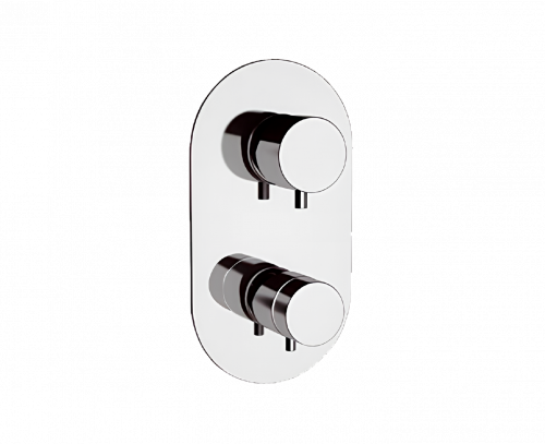 Unterputzmodul MINIMAL THERMO | Zweiweg | chrom Glanz