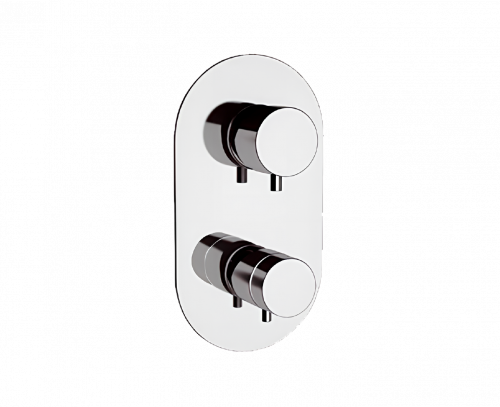 Unterputzmodul MINIMAL THERMO | thermostatisch, Dreiweg | chrom Glanz