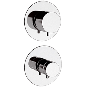 Unterputzmodul MINIMAL THERMO Hebel, 4-weg, thermostatisch | schwarz matt