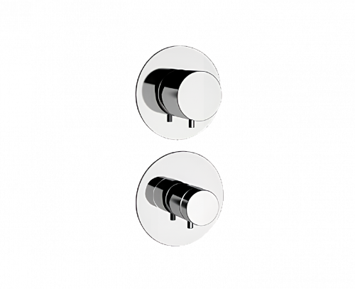 Unterputzmodul MINIMAL THERMO | thermostatisch, Fuenfweg | schwarz matt