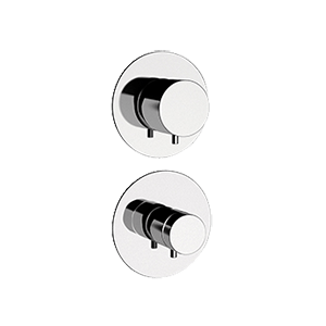 Unterputzmodul MINIMAL THERMO | thermostatisch, Fuenfweg | chrom Glanz