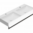 Doppelwaschbecken T-EDGE | 1200 x 470 x 120 | an der Tafel oder hängend | Achat matt