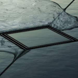 TECEdrainpoint S Rostrahmen aus Edelstahl, 150 mm, Design