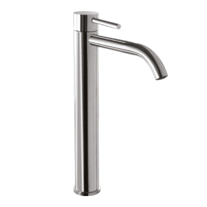 Standwaschtischarmatur | Rurled Hebel | hohe | 298 | chromglanz | mit einem Abfluss | CURVY