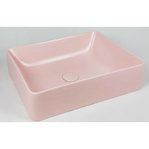 Waschtisch Slim | 500 x 380 x 130 mm | aufsatz | rechteckig | Rosa matt