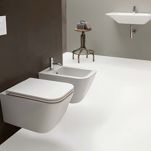 WC-Sitz Globo Stone | 460x340 mm | Soft Close | Weiß Glanz