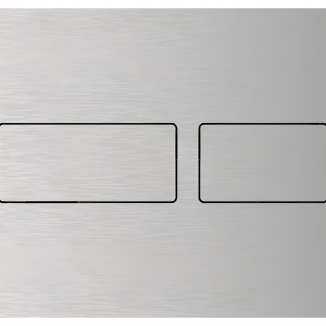 TECEsolid WC-Betätigungsplatte für Zweimengentechnik | 	Edelstahl gebürstet (mit Anti-Fingerprint)