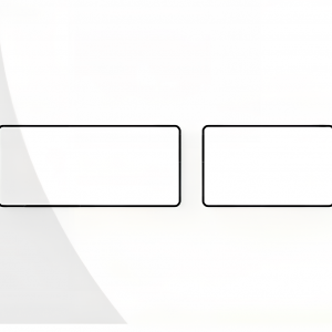 TECEsolid WC-Betätigungsplatte für Zweimengentechnik | weiß glänzend