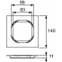 TECEdrainpoint S befliesbarer Aufsatz aus Edelstahl, 100 mm, rahmenlos