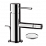 Bidetarmatur X STYLE mit Ablasskappe | Hebel, stehend | gebürstetem Nickel Glanz