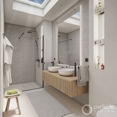 Skandinávská koupelna PIETRA - Visualisierung